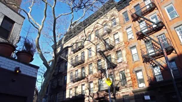 Manhattan New York Apartmanı Çekim Yapıyor — Stok video
