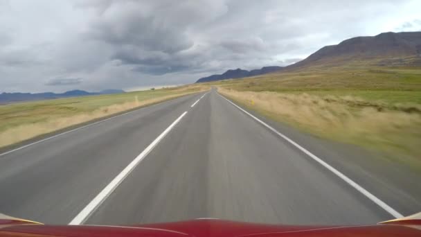 Γραφικά Τοπία Από Όμορφο Νησί Της Ισλανδίας — Αρχείο Βίντεο