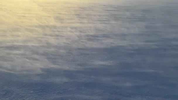 飘雪艺术模式慢动作阳光灿烂的日子 — 图库视频影像