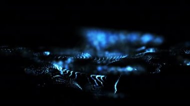 Soyut arkaplan dalgaları döngü canlandırmasını şekillendirir