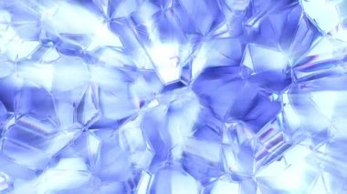 Gerçekçi kristaller, nedensel yakın doku arkaplan canlandırması ile yansımaları