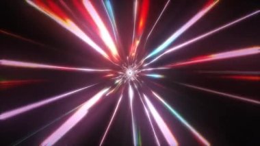 Çizgi tünel konseptinin hız hareketi Soyut arka plan canlandırması