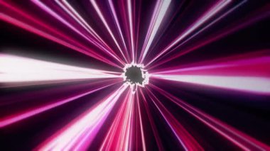 Çizgi tünel konseptinin hız hareketi Soyut arka plan canlandırması