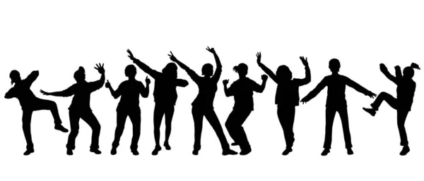 Femmes Heureuses Libres Dansant Illustration — Image vectorielle