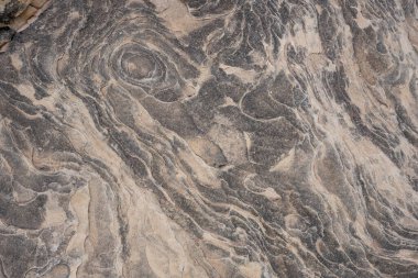 Canyonlands Ulusal Parkı 'nda Dönen Erozyon Damgaları Taşın Üzerinde