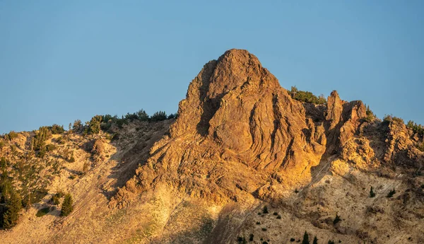 Ранкове Сонце Зігріває Лассенський Вулканічний Національний Парк — стокове фото