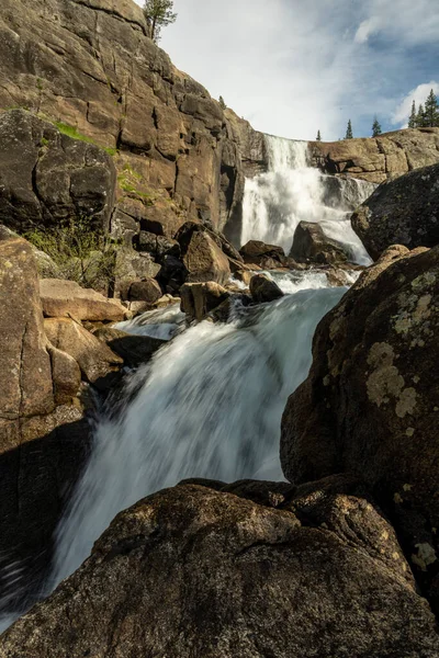 Layers Glen Aulin Waterfall Yosemite National Park — Stock Photo, Image