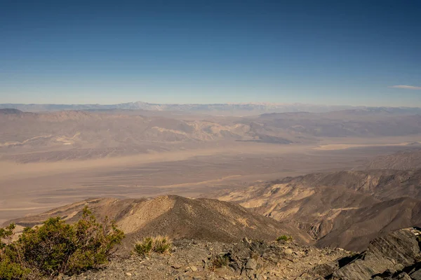 Mirando Hacia Valle Muerte Occidental Desde Pico Del Telescopio Valle — Foto de Stock