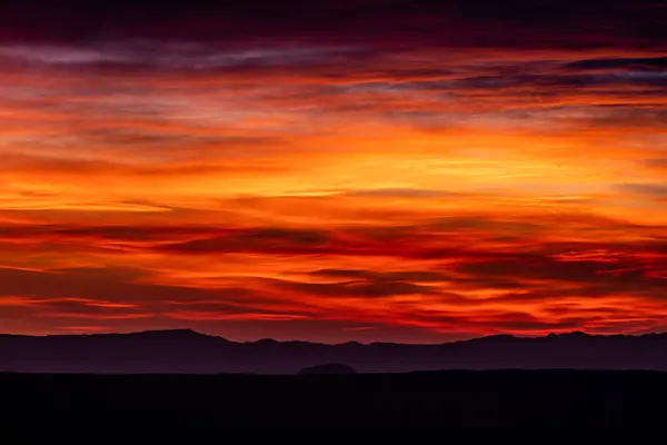 Веселка Кольорів Заході Сонця Над Національним Парком Big Bend — стокове фото