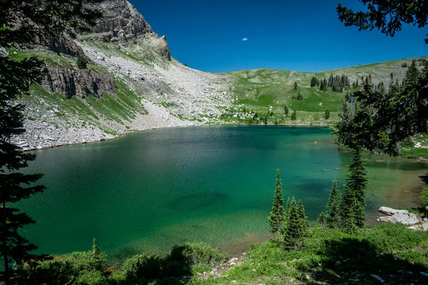 Lac Marion Par Après Midi Été Dans Parc National Grand — Photo