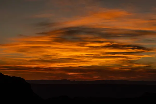 Streifen Orangefarbenen Und Roten Himmels Big Bend Nationalpark — Stockfoto