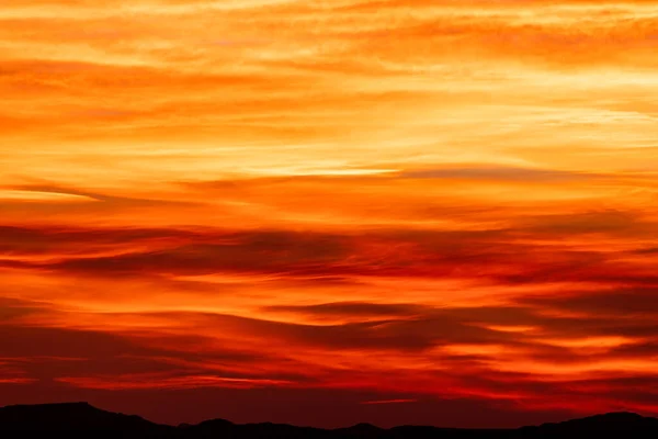 Smear Evening Clouds Look River Fire Big Bend Skies — Stock Photo, Image