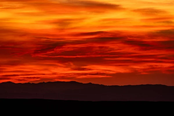 Briljante Rode Oranje Bands Clouds Het Big Bend National Park — Stockfoto