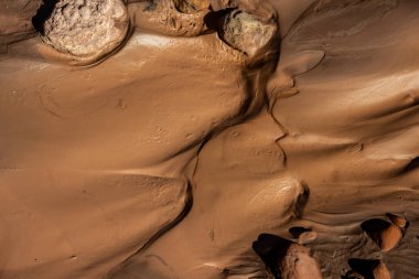 Zion Ulusal Parkı 'nda Coalpit' te Yumuşak Çamur Girdabı Yıkama
