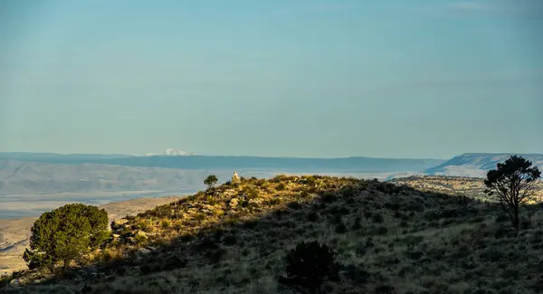 stock image Single Cairn Stands On Hillside In Guadalupe Mountains