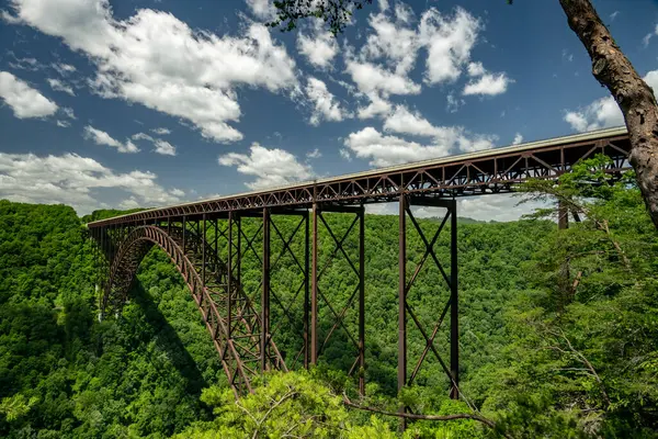 Batı Virginia Parkı 'nda Yeni Nehir Köprüsü Boğaz Taraflarını Birleştiriyor