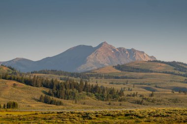 Yellowstone Ulusal Parkı 'nda Kuğu Gölü ve Elektrik Zirvesi