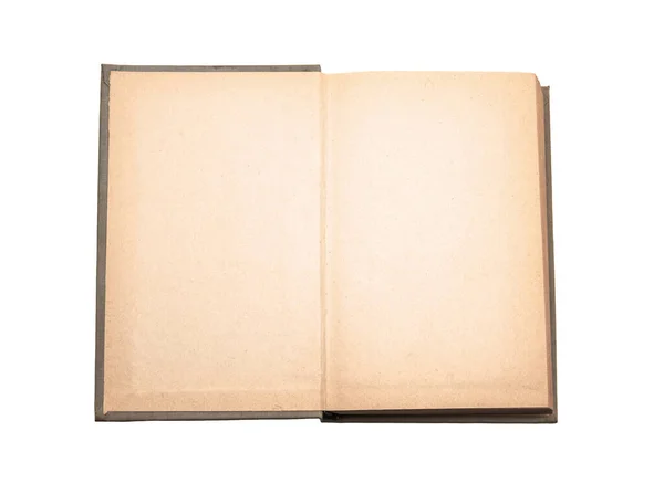 Open Notebook Geïsoleerd Witte Achtergrond — Stockfoto