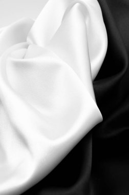arkaplan için beyaz ve siyah saten kumaş