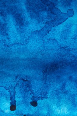 El boyası mavi suluboya arka plan.