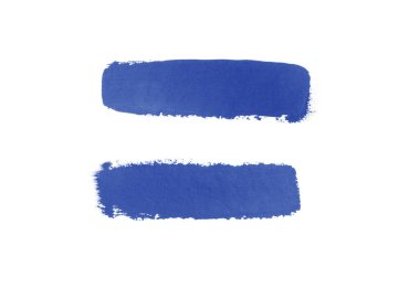 Beyaz arkaplanda soyut mavi suluboya.