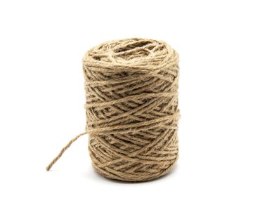 yumağı beyaz zemin üzerine izole gri