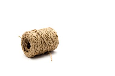 yumağı beyaz zemin üzerine izole gri