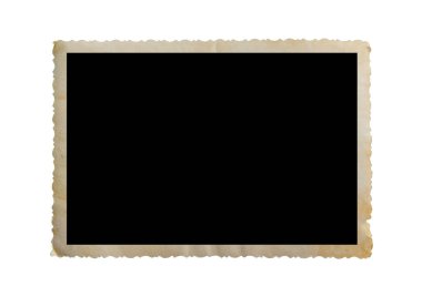 Beyaz arka planlar üzerinde izole fotoğraf çerçevesi kartı