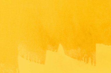 Beyaz arkaplanda soyut sarı suluboya.