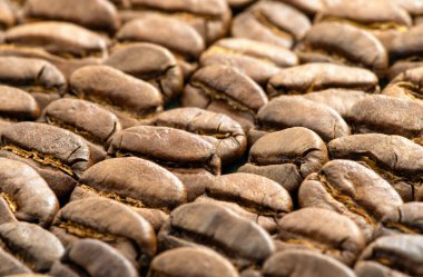 Fasulye arkaplan kahvesi. Kapat..