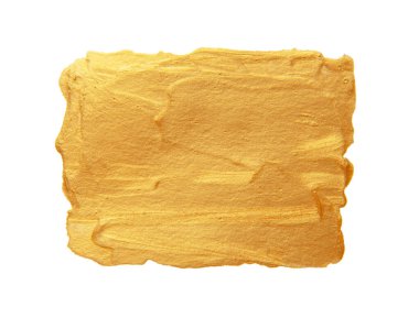 Beyaz arka plan üzerinde izole güzel dokulu altın vuruş.