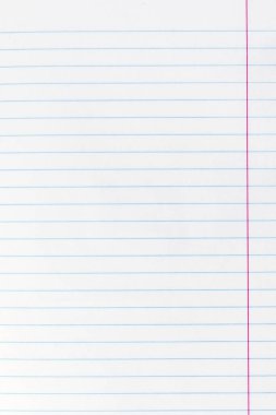 Sağ kenarlı çizgili defter kağıdı dokusu
