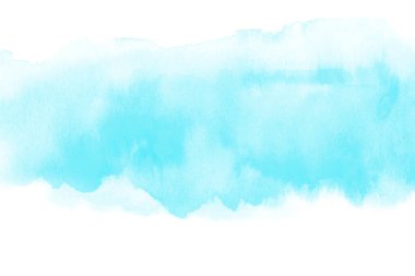 El boyası mavi suluboya arka plan.