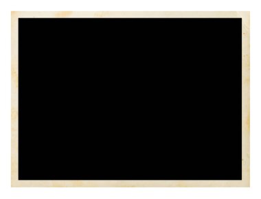 Beyaz arka plan üzerinde izole boş eski fotoğraf