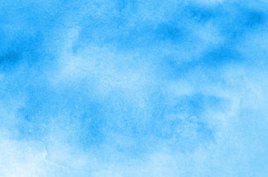 El boyası mavi suluboya arka plan.