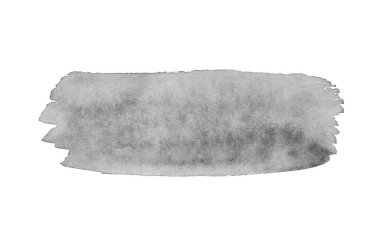 Beyaz arkaplanda soyut gri suluboya.