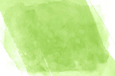 El boyası yeşil suluboya arka plan.