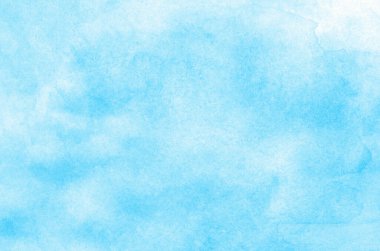 El boyası mavi suluboya arka plan.