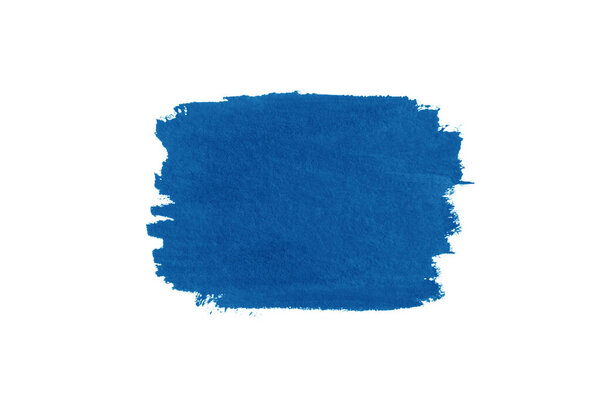 Абстрактный синий акварель на белом фоне.