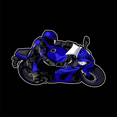 Montorcycle Kawasaki Ninja VECTOR clipart