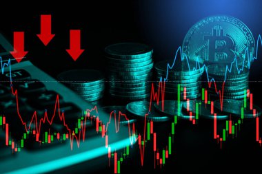 Ticari grafiği olan para ve para yığını, fon için finansal yatırım kavramı