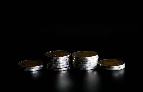 Stack Coins Background Saving Money Concept — Stock Photo, Image