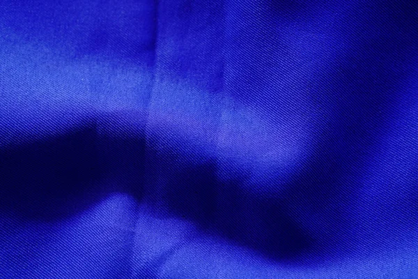 Niebieski Jedwab Tkanina Tło Niebieska Odzież Sportowa Tekstury — Zdjęcie stockowe