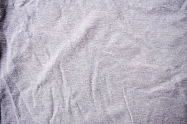 Λευκή Μεταξωτή Υφασμάτινη Υφή Γκρι Βαμβακερό Φόντο — Φωτογραφία Αρχείου