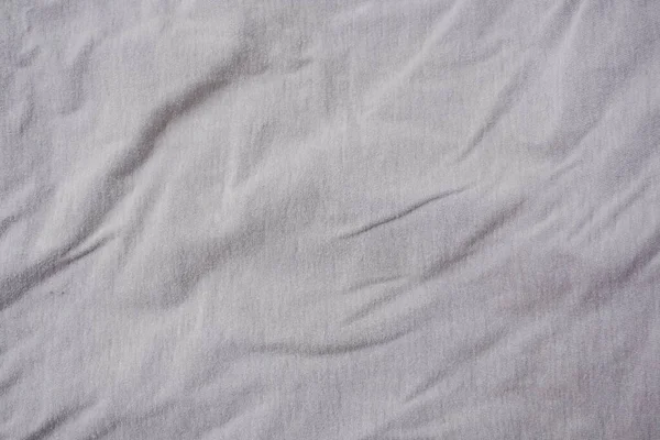 Λευκή Μεταξωτή Υφασμάτινη Υφή Γκρι Βαμβακερό Φόντο — Φωτογραφία Αρχείου
