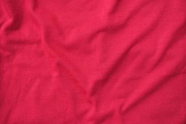 Červená Hedvábí Tkaniny Pozadí Růžová Bavlna Textura — Stock fotografie