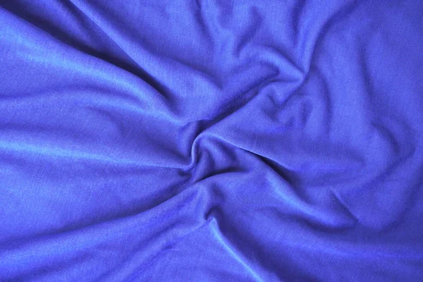 Fond Tissu Soie Bleu Texture Vêtements Sport Bleu — Photo