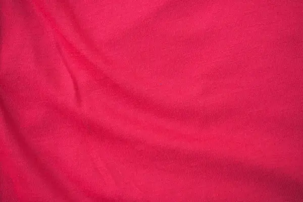 Фон Червоної Шовкової Тканини Рожева Бавовняна Текстура — стокове фото