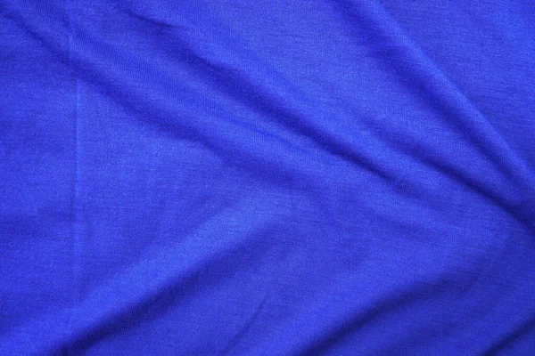 Mavi Ipek Kumaş Arka Plan Mavi Spor Giyim Tarzı — Stok fotoğraf