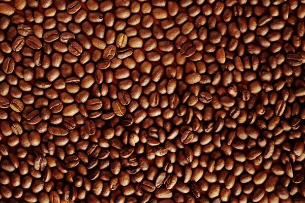 黑咖啡豆 烤咖啡 — 图库照片